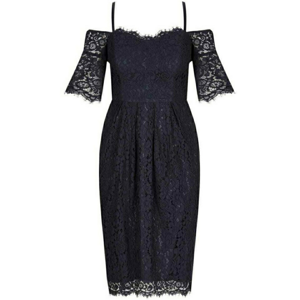NWT City Chic black lace dress